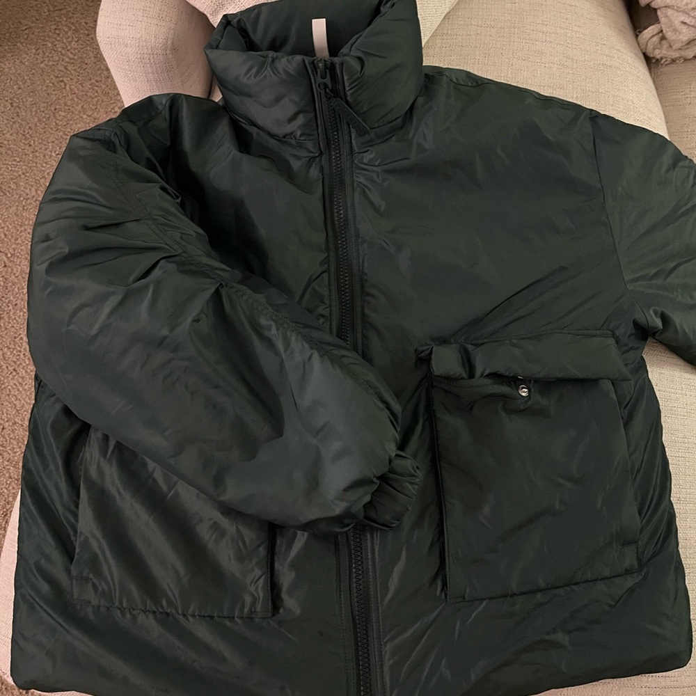 Fabletics Puffer Jacket Dark Green - image 4